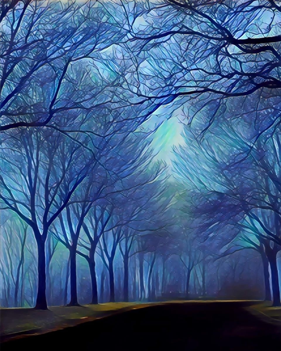 Study in Blue by Lisa Drew  Image: Study in Blue by Lisa Drew