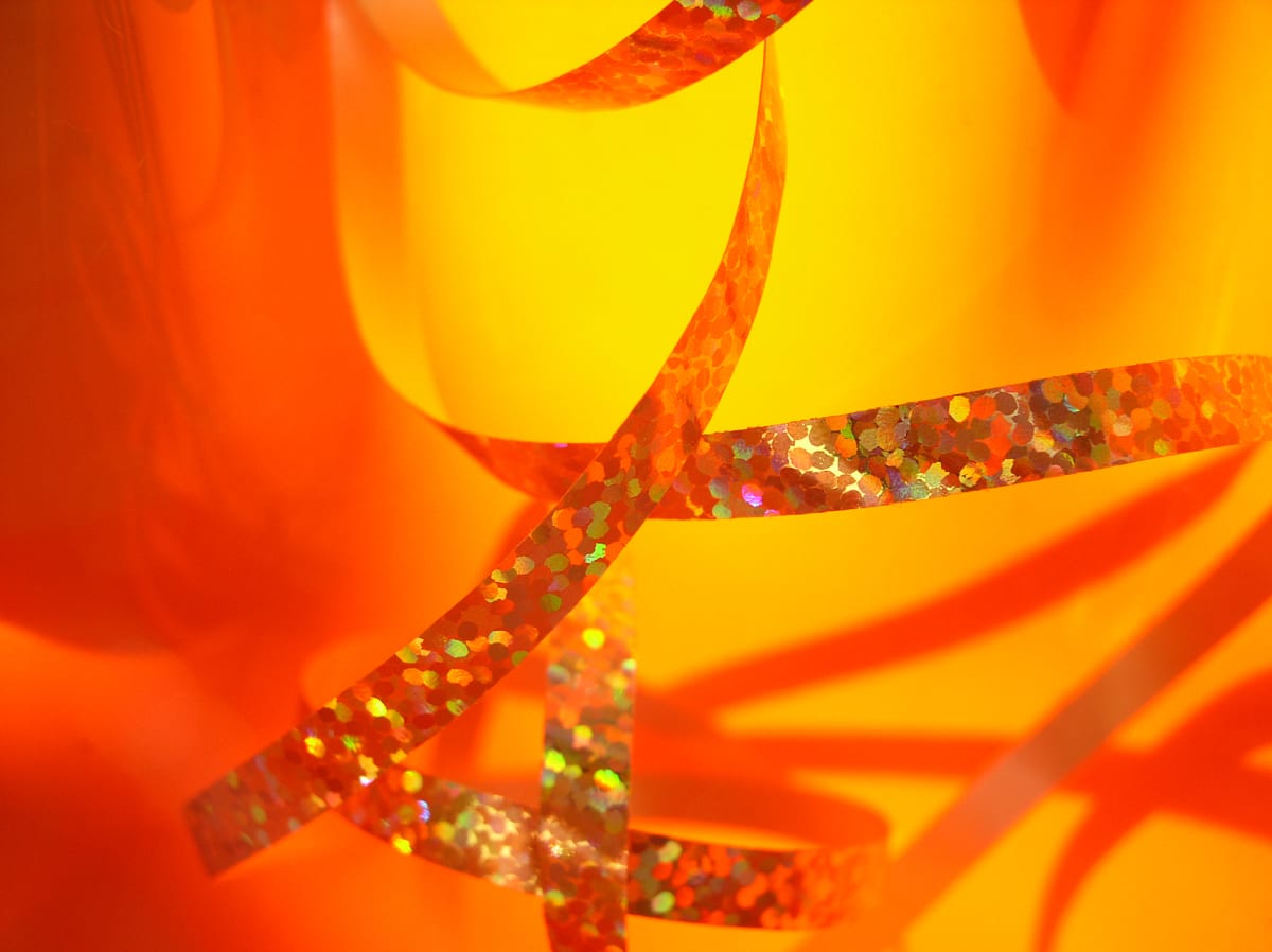 Volcanic Twist by Lisa Drew  Image: abstract photograph with ribbon
