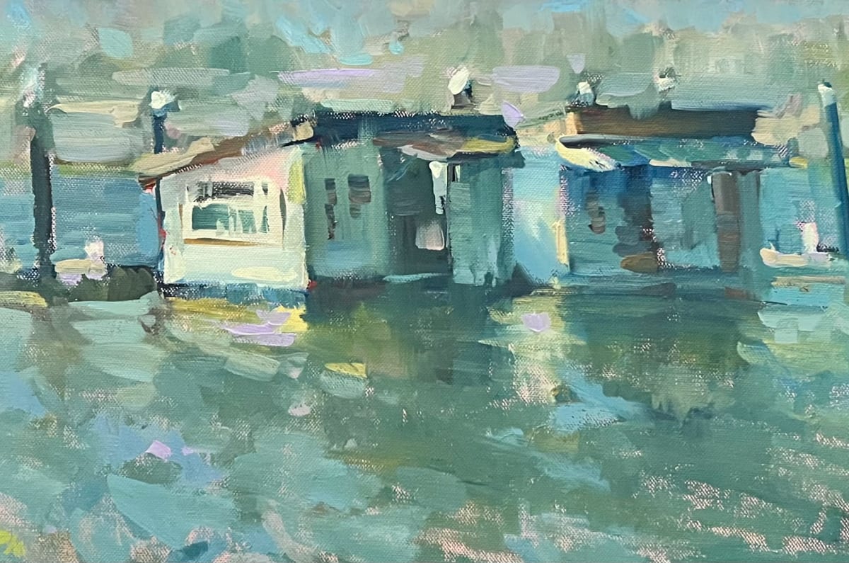 Winchester Dock Scene by Patti McNutt  Image: Winchester Dock Scene