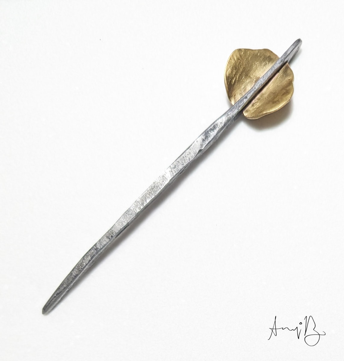 Forged Steel Hair Stick No. 4 - $100.00 by Annalisa Barron 