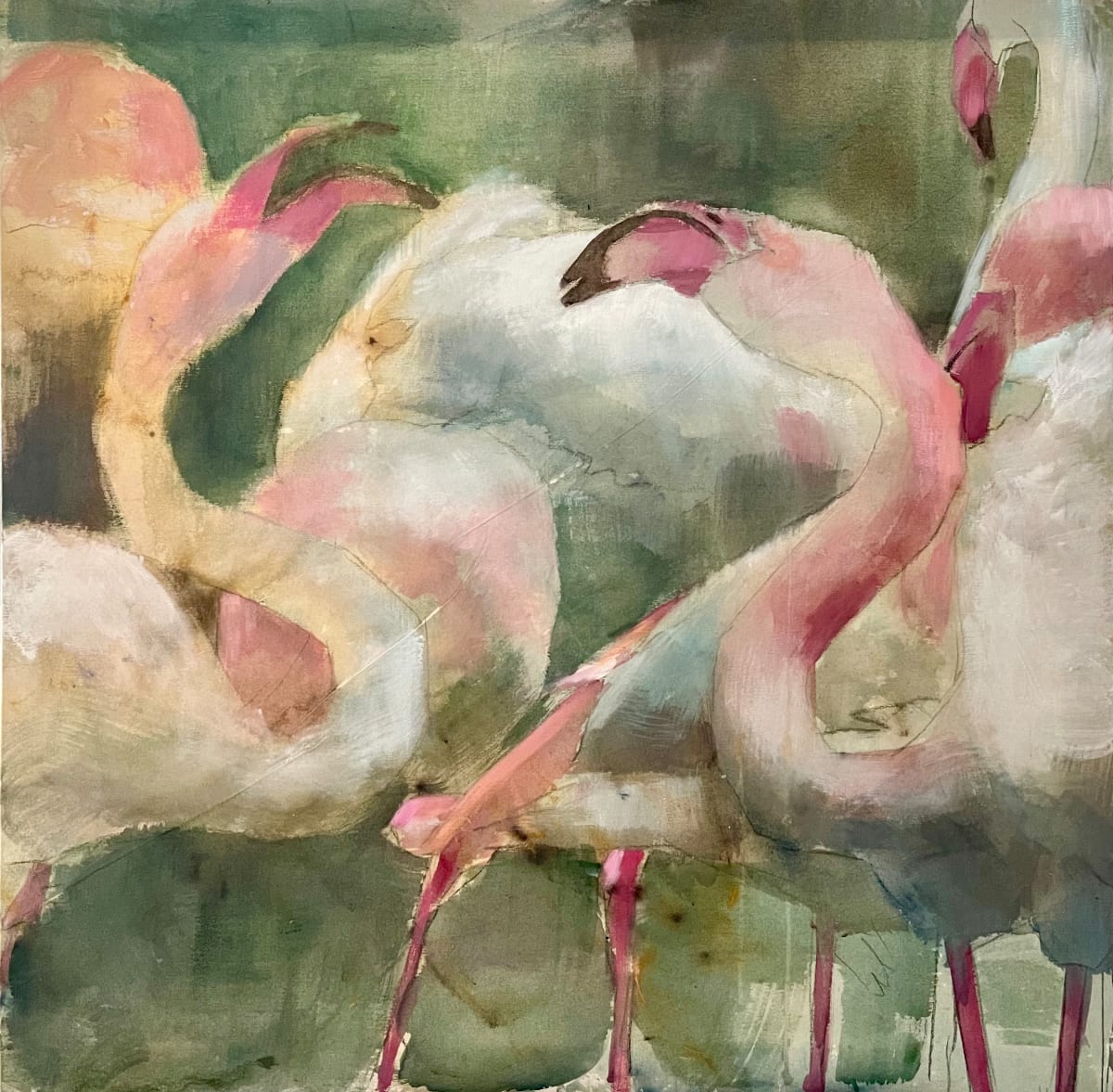 Flamingos 5 by Meinke Flesseman, Image 2.