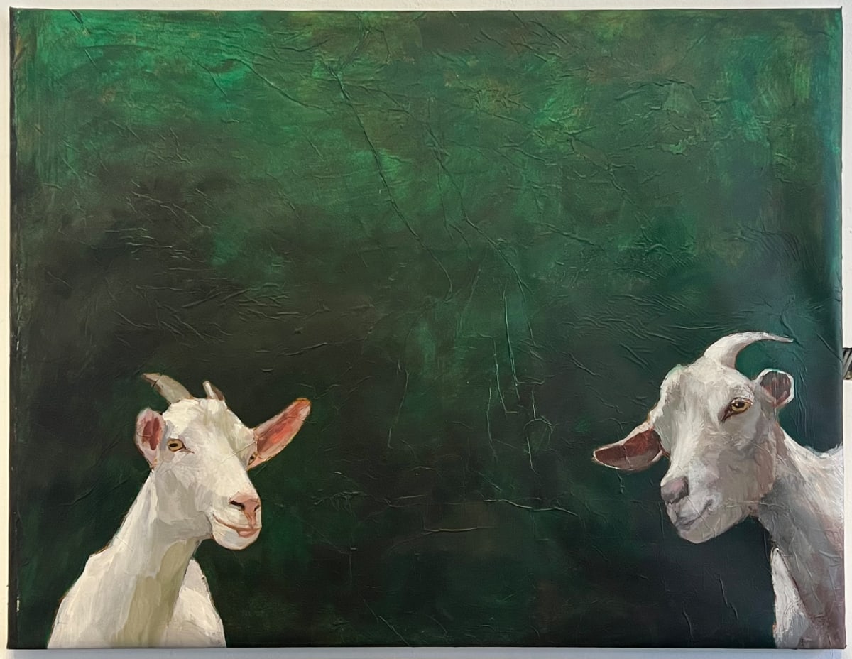 Green Goats by Meinke Flesseman 