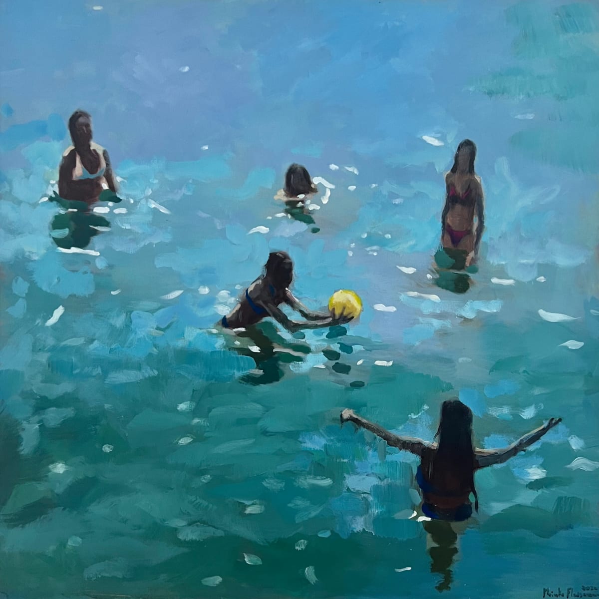 Water Painting 9 by Meinke Flesseman 