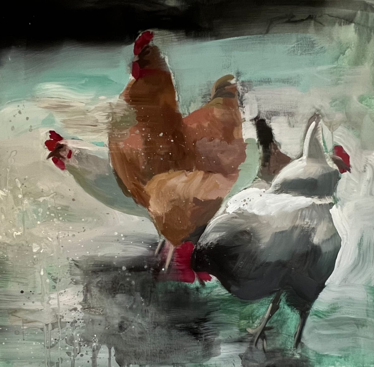 Chickens 2 by Meinke Flesseman 