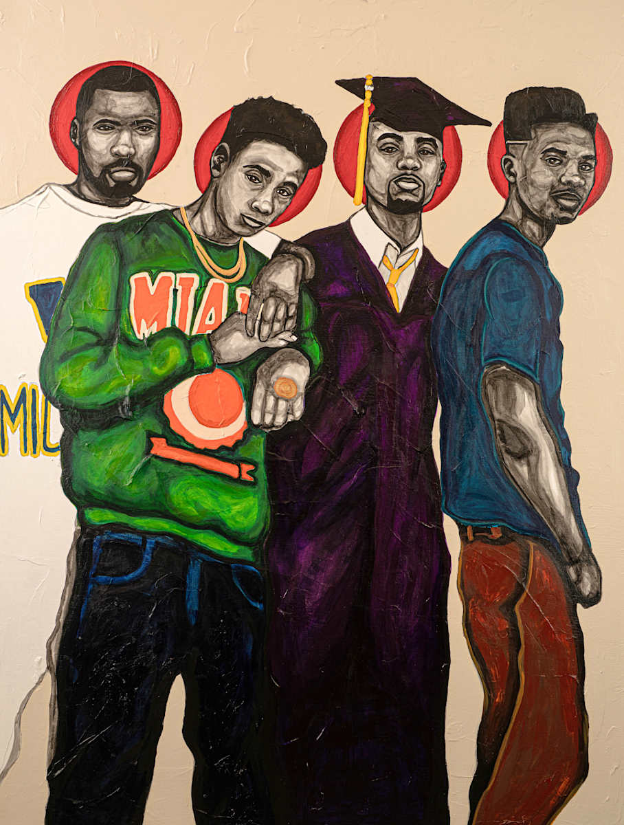 Four Red Birds by Demarcus McGaughey, Image 1.