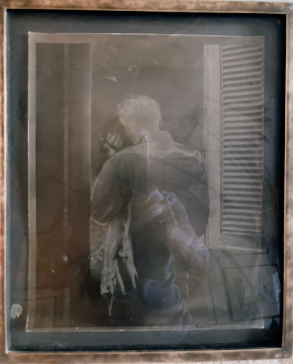 Bill Rice at Window, Gran Hotel, Merida, Mexico by Richard Morrison 