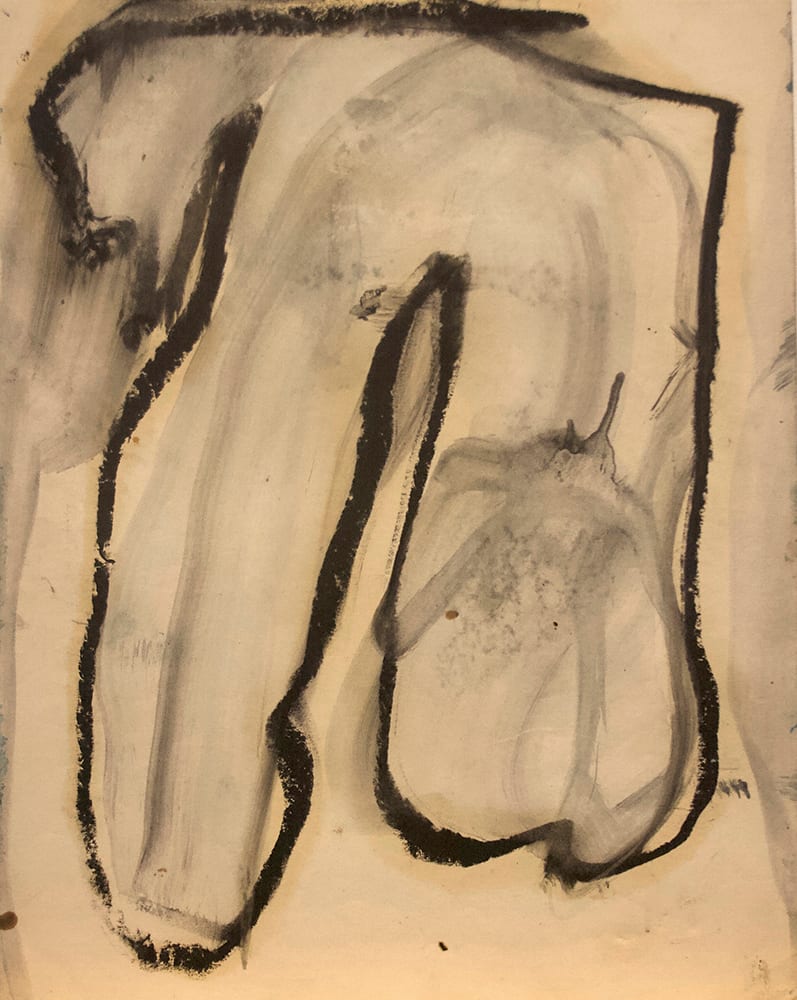 One of a series of ten blue Lingums by Richard Morrison  Image: 4154