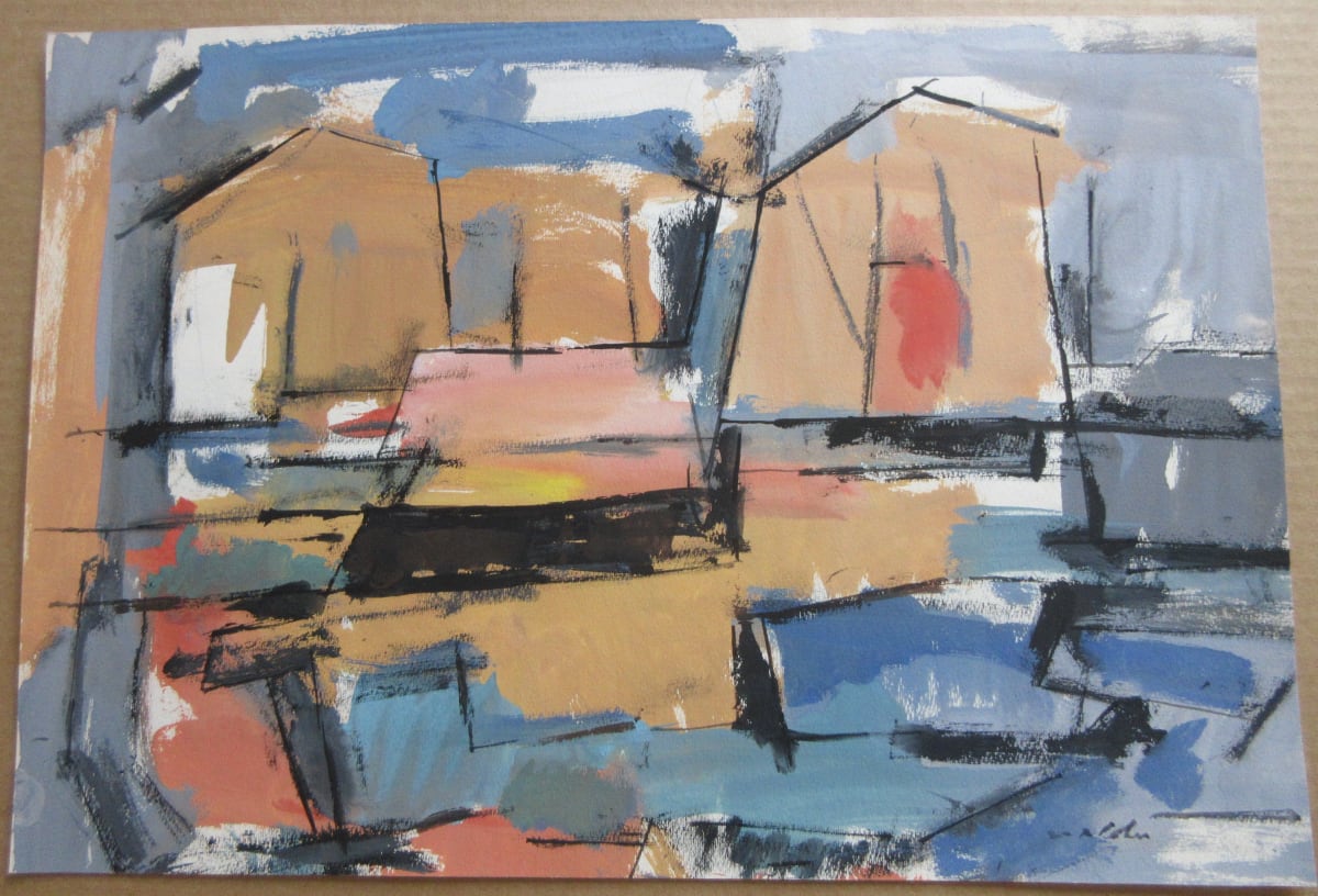 Abstract Harbor by Max Arthur Cohn 