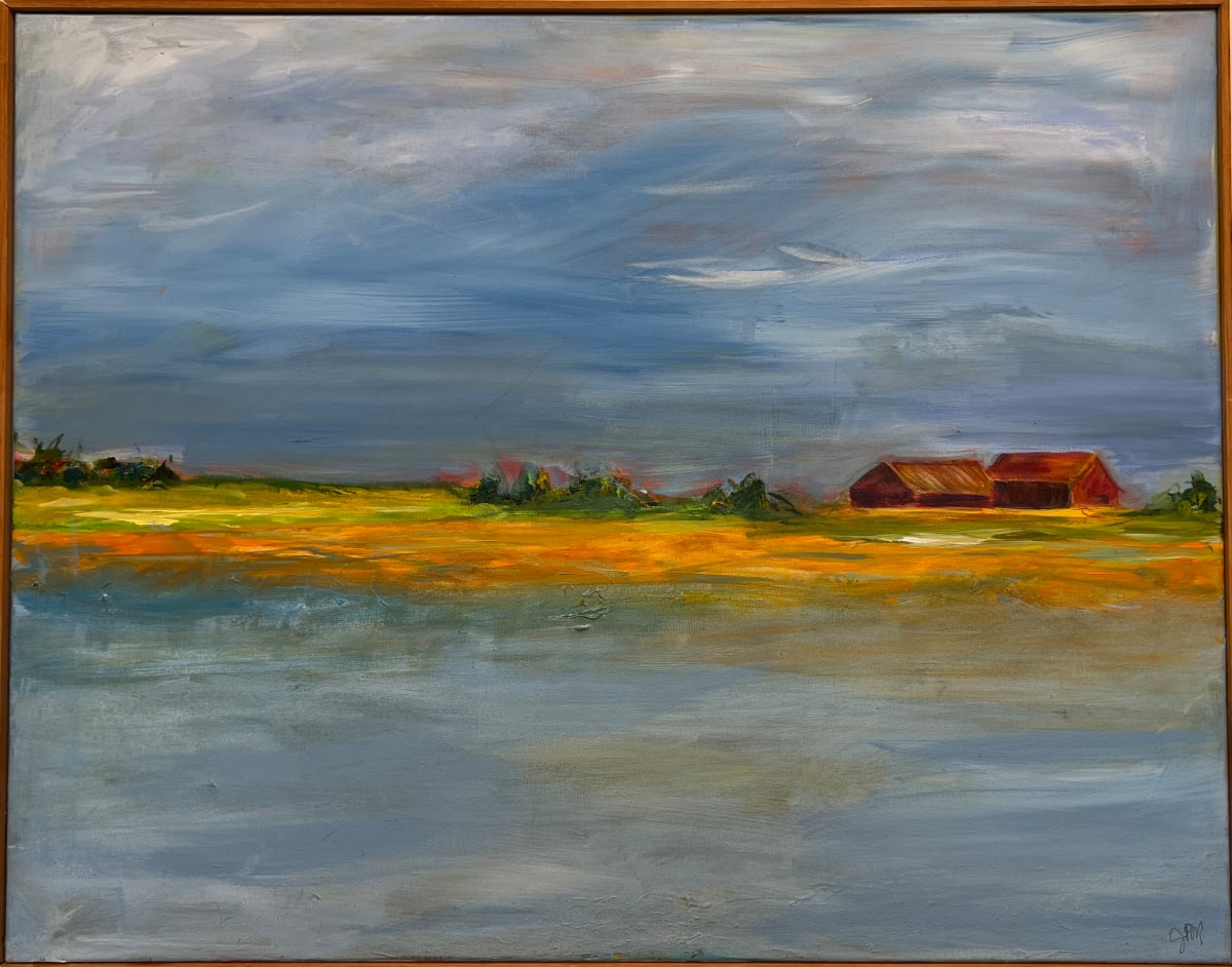 Cloudy Farmscape by Janet Montgomery 