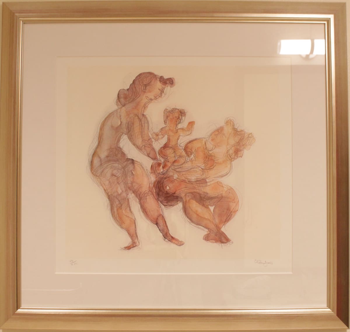 Untitled (People Dancing) by Chaim Gross 