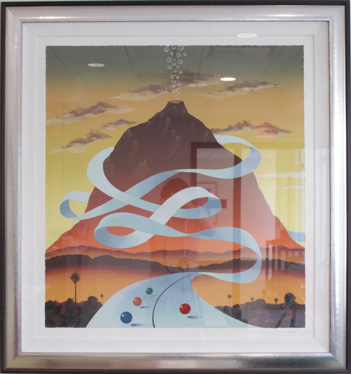 Untitled (Surrealist Volcano) by Unknown, Image 1.