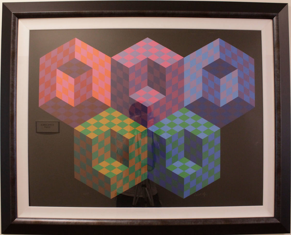 Hexa 5, Olympic Games by Victor Vasarely, Image 1.