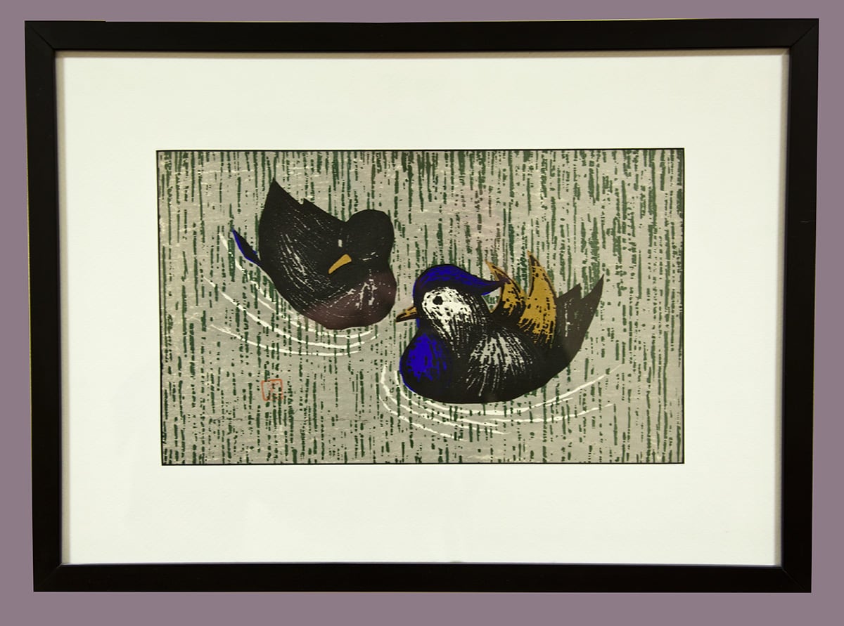 Two Ducks/ Ducks on a Pond by Kaoru Kawano 