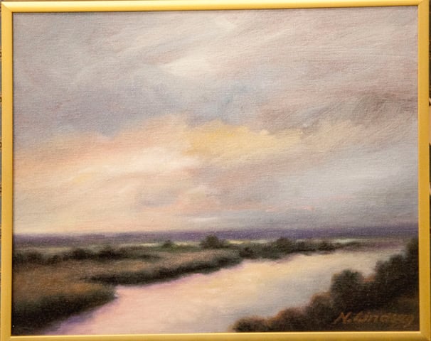 Untitled (Marsh Scene) by N. Lindsey 