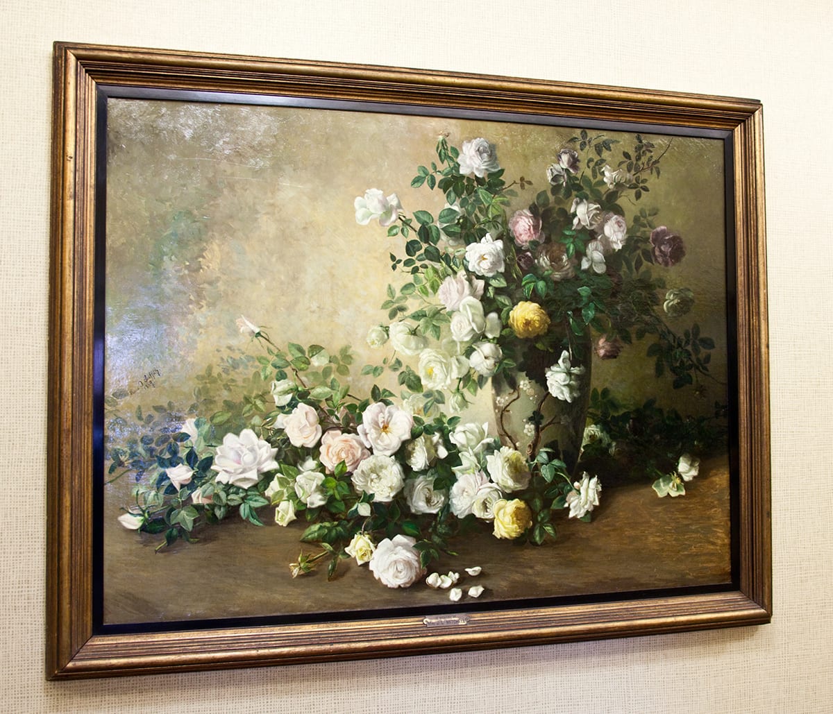 Still-life of Roses in Vase by Marie Osthaus Griffith 
