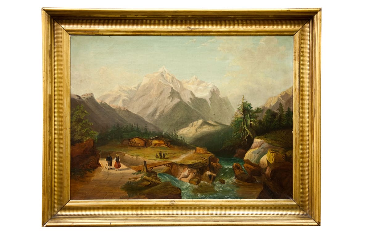 Swiss Mountain Landscape by Sarah Byrns 