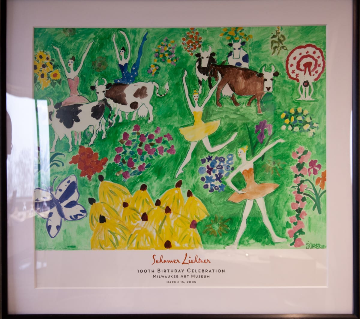Ballet Dancers and Cows (100th Birthday Celebration) by Schomer Lichtner 
