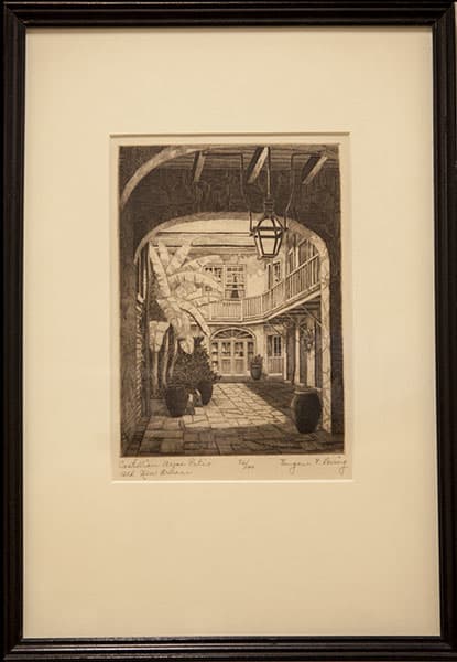 Castillian Arms Patio, Old New Orleans by Eugene Loving 