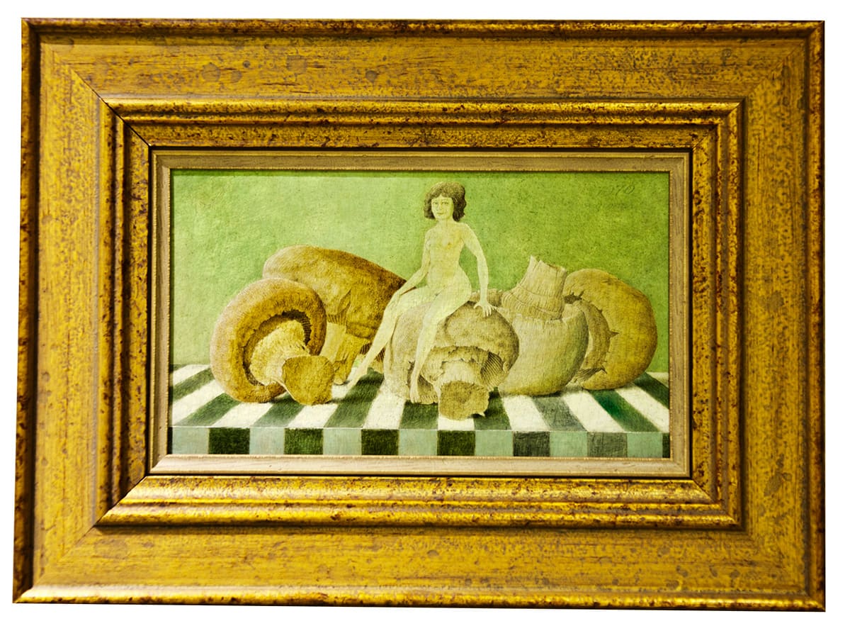 Woman with Mushroom by John Wilde 