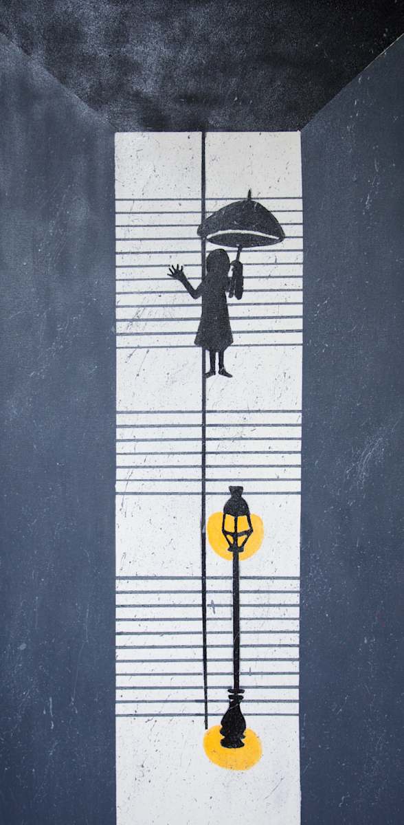 Augie Staircase Rainy Goodbye by The Estate of Don Blaisdell 