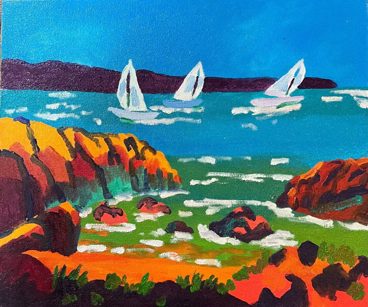Antibes Boat by Augustine Blaisdell 