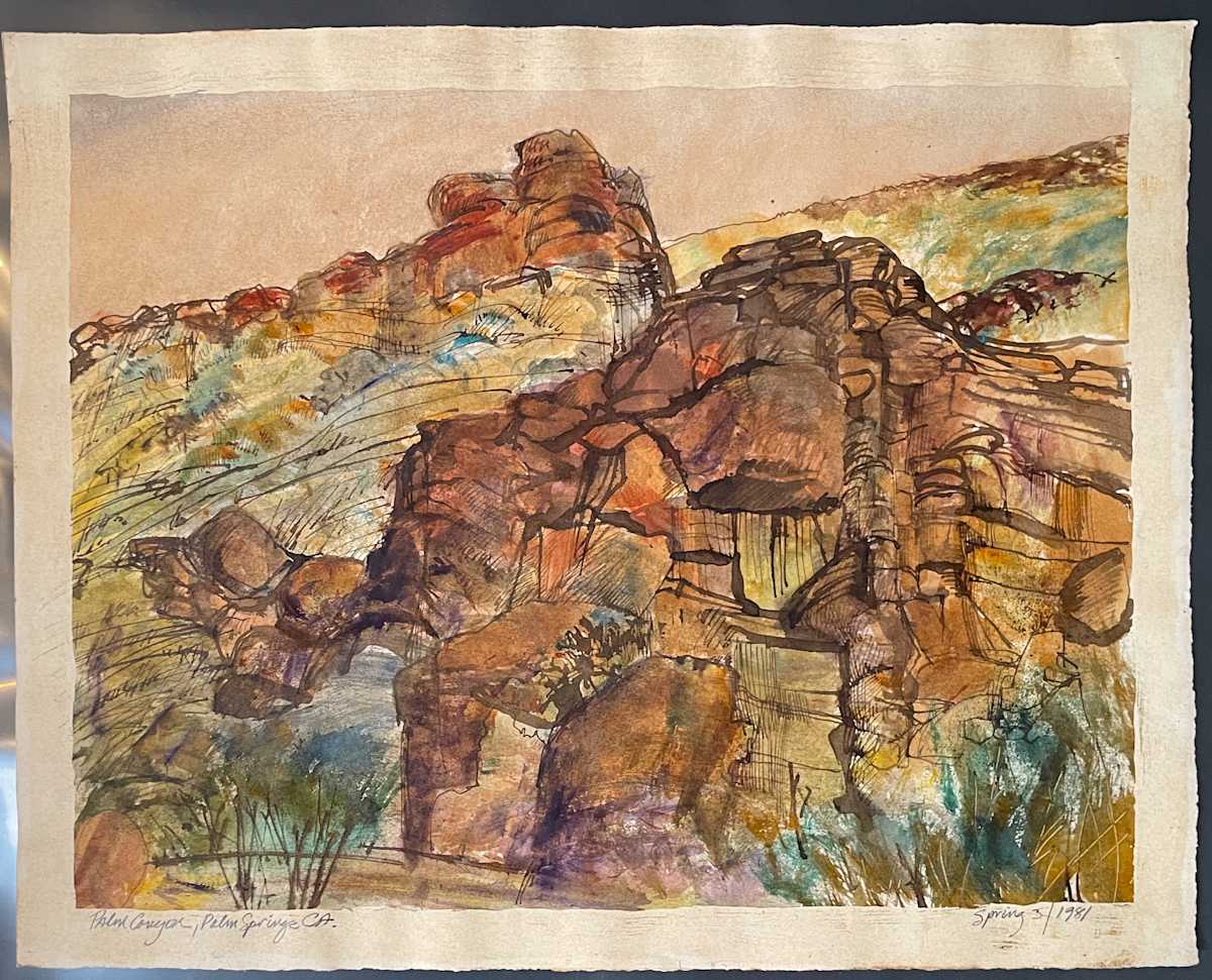 Palm Canyon, Palm Springs, CA by The Estate of Don Blaisdell 