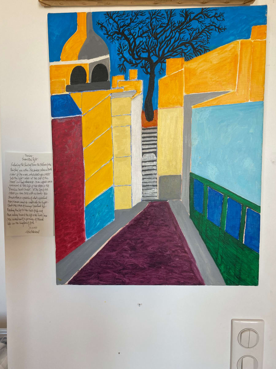 Abstract Yellow Sacre Coeur by Augustine Blaisdell 