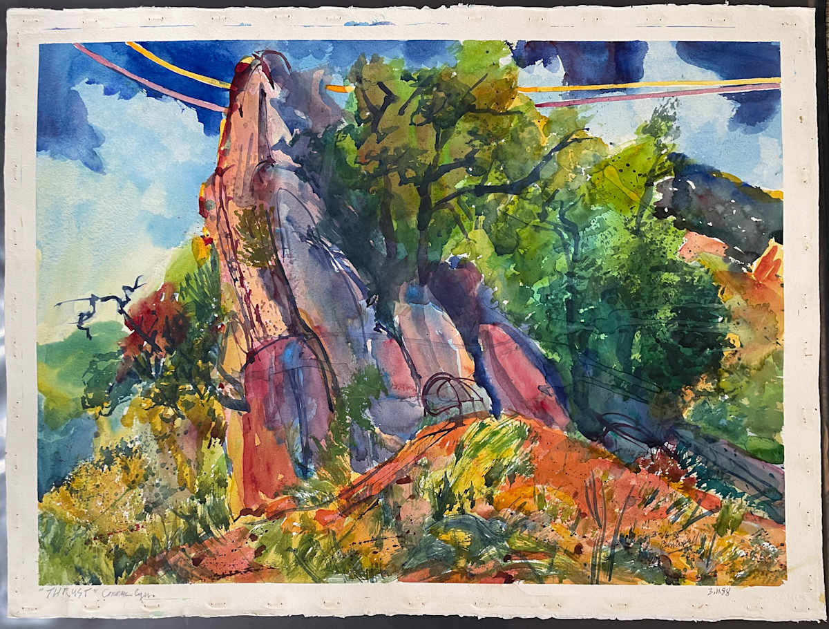 Thrust, Corral Canyon by The Estate of Don Blaisdell 