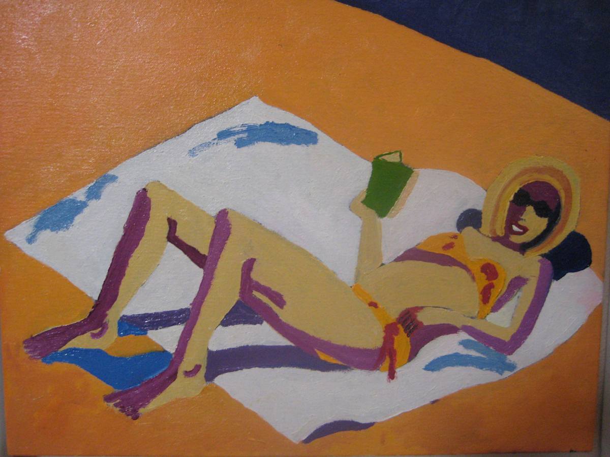 Augie on Beach by The Estate of Don Blaisdell 