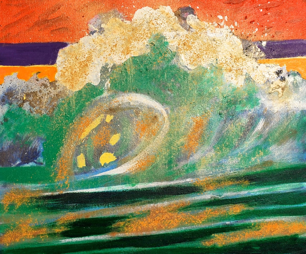 Gold Wave Sunset by Augustine Blaisdell 