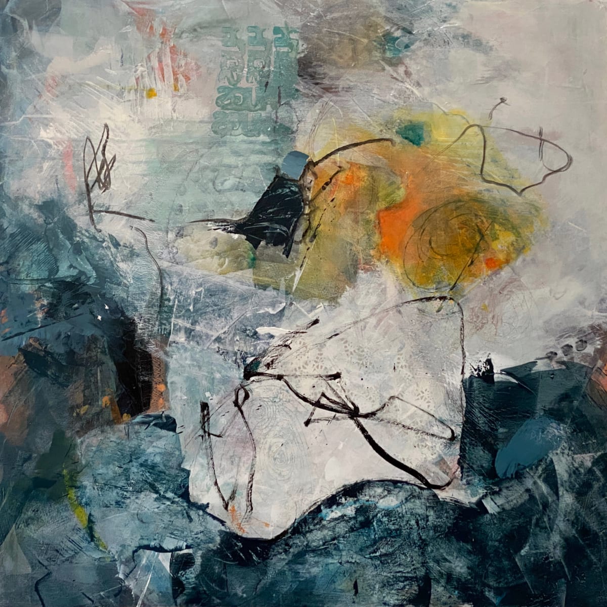 Under a tangerine sun by Patricia Sandberg 