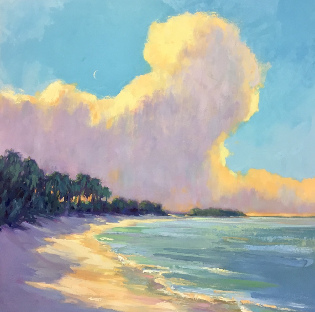 Crescent Moon Rising by Linda Richichi 