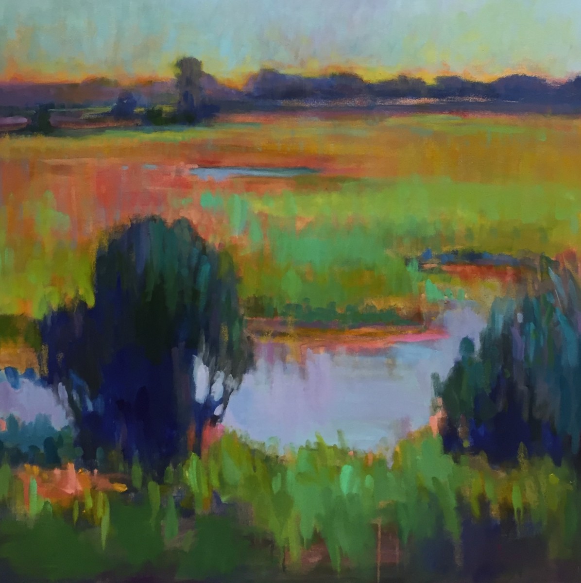 Celery Field 2 (Diptych) by Linda Richichi 