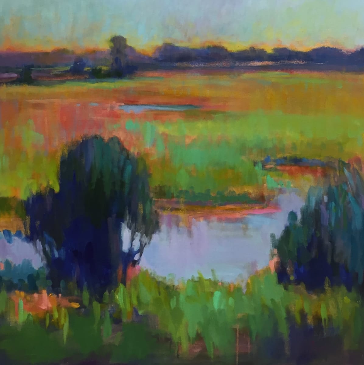 Celery Field 2 (Diptych) by Linda Richichi, Image 1.
