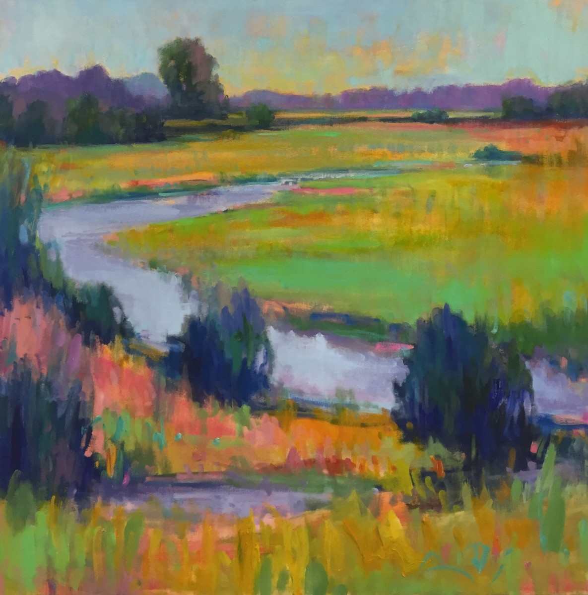 Celery Field 1 ( Diptych) by Linda Richichi 