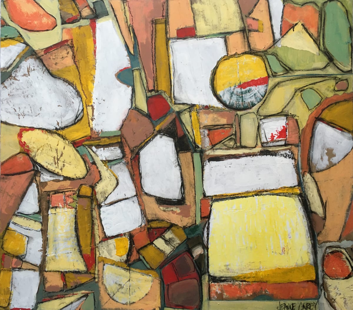 Grocery Bag Collage 3 by Jeanne Carey 