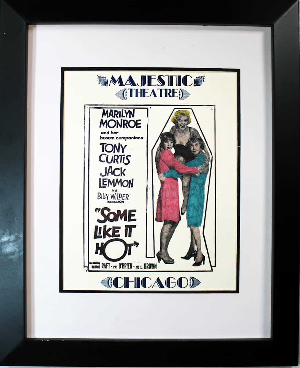 Some Like It Hot by Daniel Albers  Image: Some Like It Hot (Letterpress Movie Promo Ad)