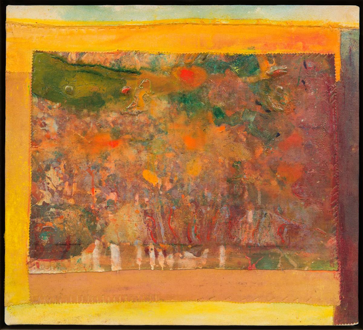 After Cézanne by Frank Bowling 