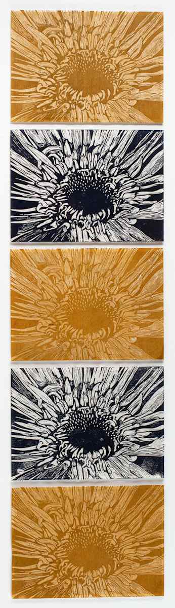 Five Mums by Margaret Galvin Johnson, Image 1.
