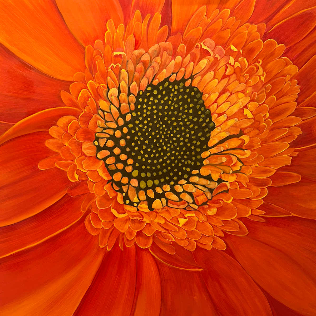 Red Gerbera by Margaret Galvin Johnson, Image 1.
