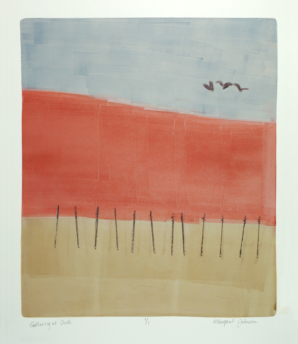 Gathering At Dusk by Margaret Galvin Johnson 