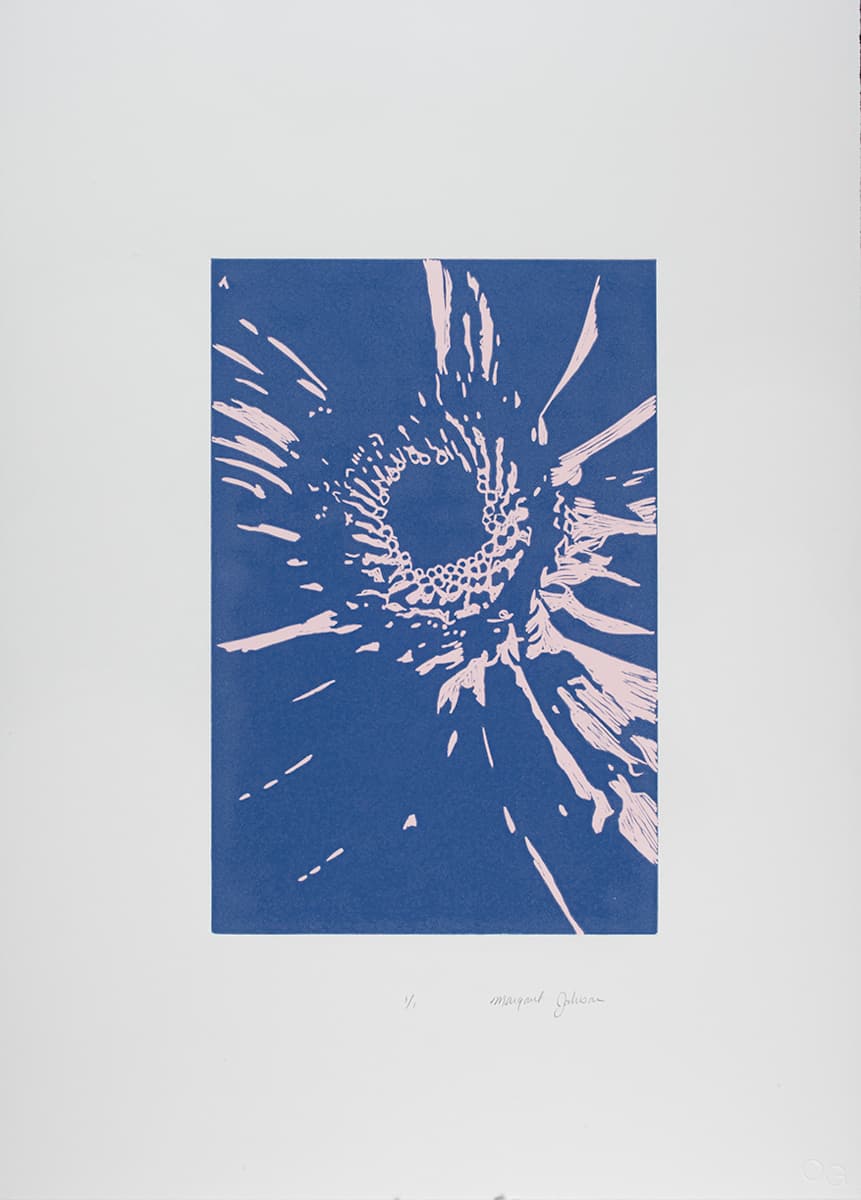 Purple Gerbera I by Margaret Galvin Johnson 