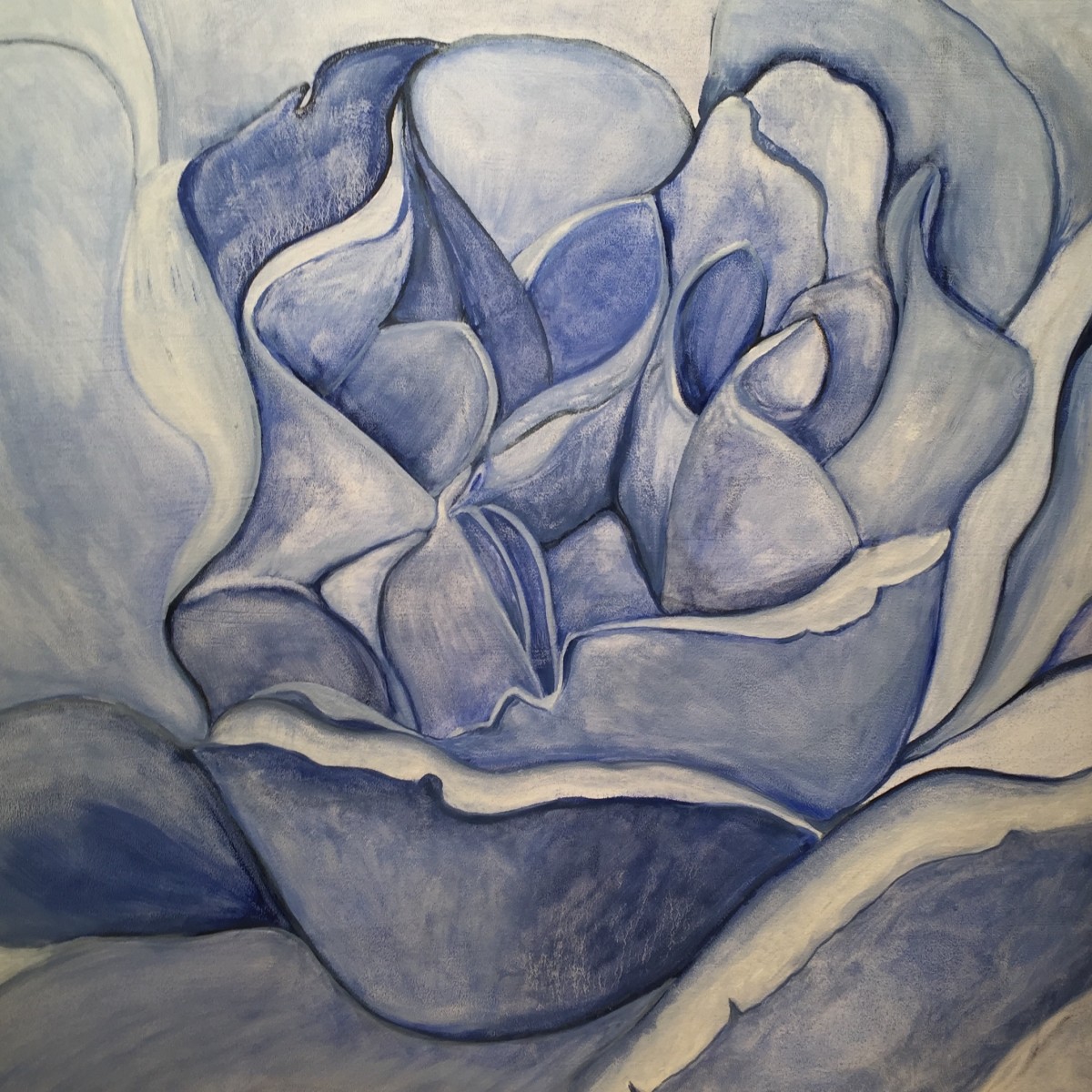 Blue Rose by Margaret Galvin Johnson 