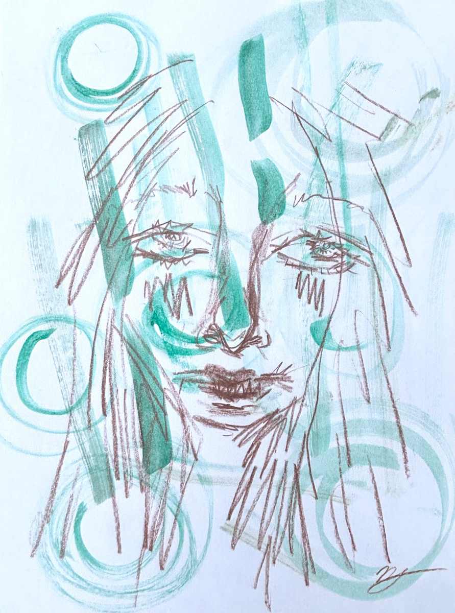 Whispers strange human (study) by Nicole Sylvia Javorsky, Image 1.