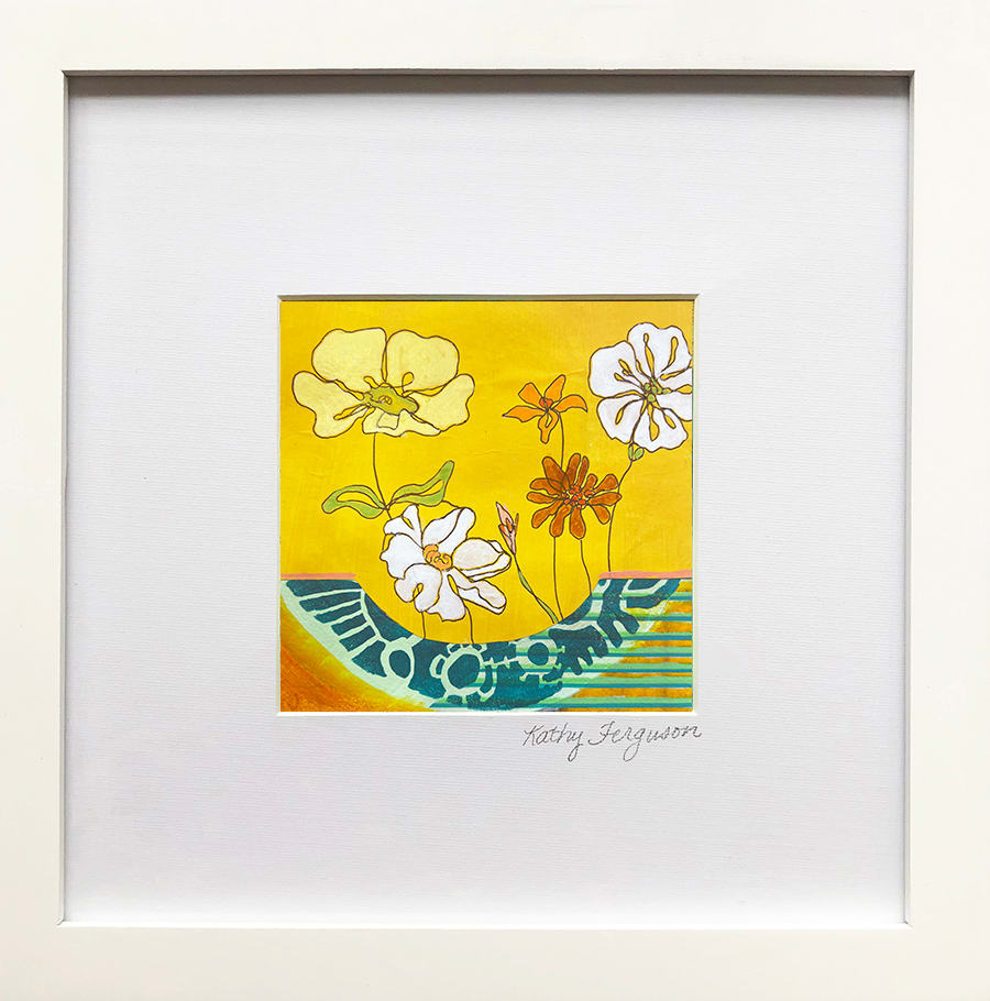 Bouquet by Kathy Ferguson  Image: Framed and Matted behind Glass