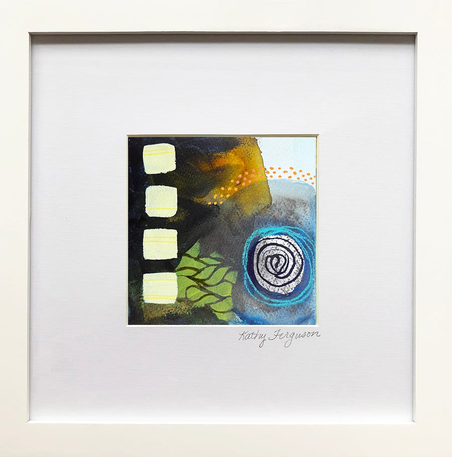 Squares by Kathy Ferguson  Image: Framed and matted behind glass