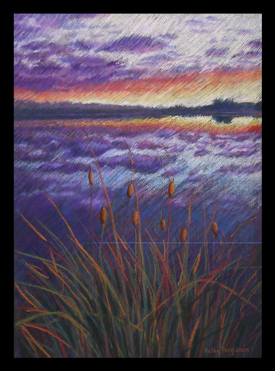 Cattail Sunset by Kathy Ferguson, Image 1.