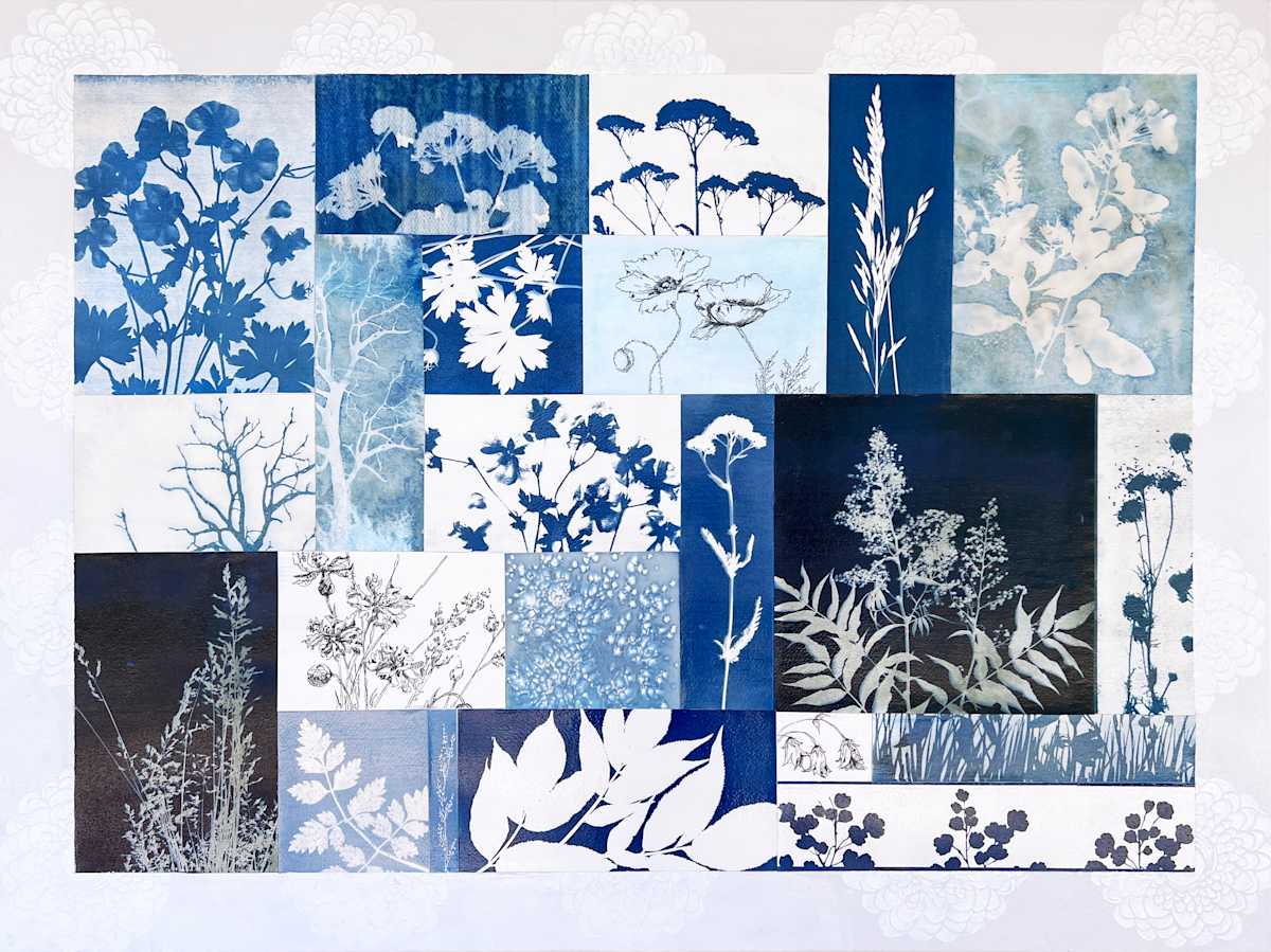 Alpine Botanical Quilt One by Kathy Ferguson, Image 4.