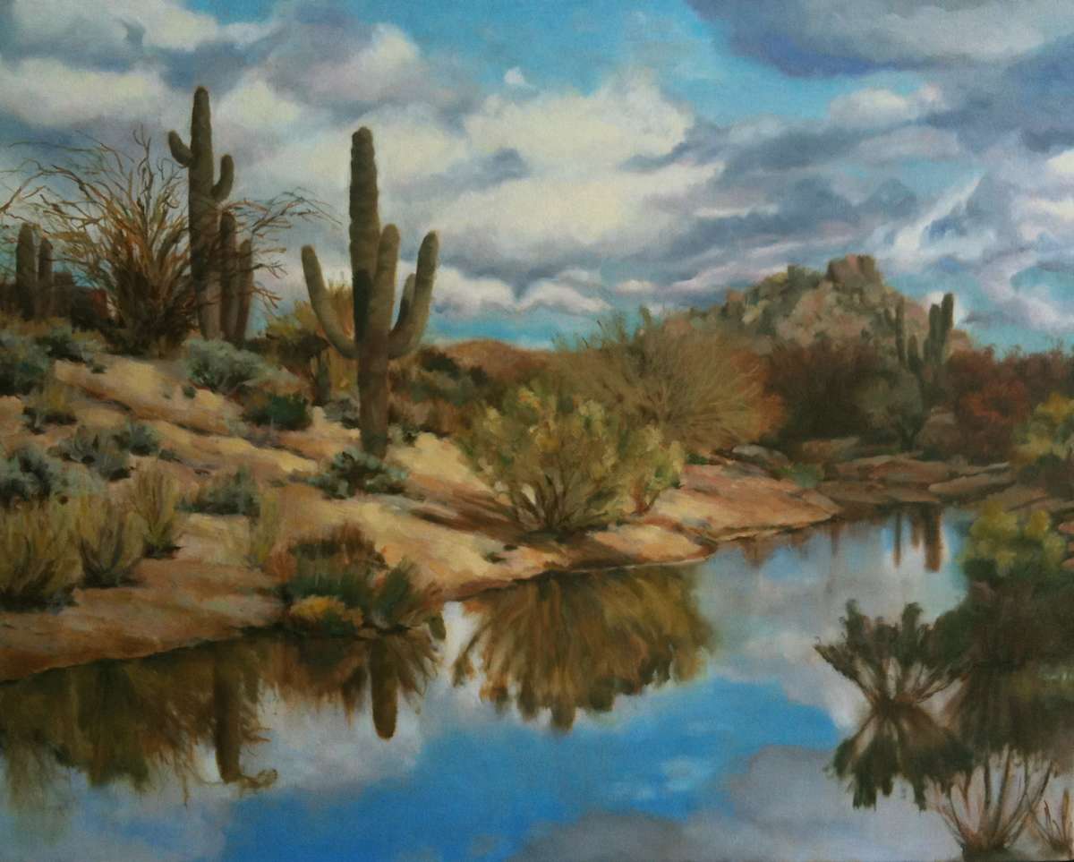Desert Rain Clouds by Kathy Ferguson, Image 1.