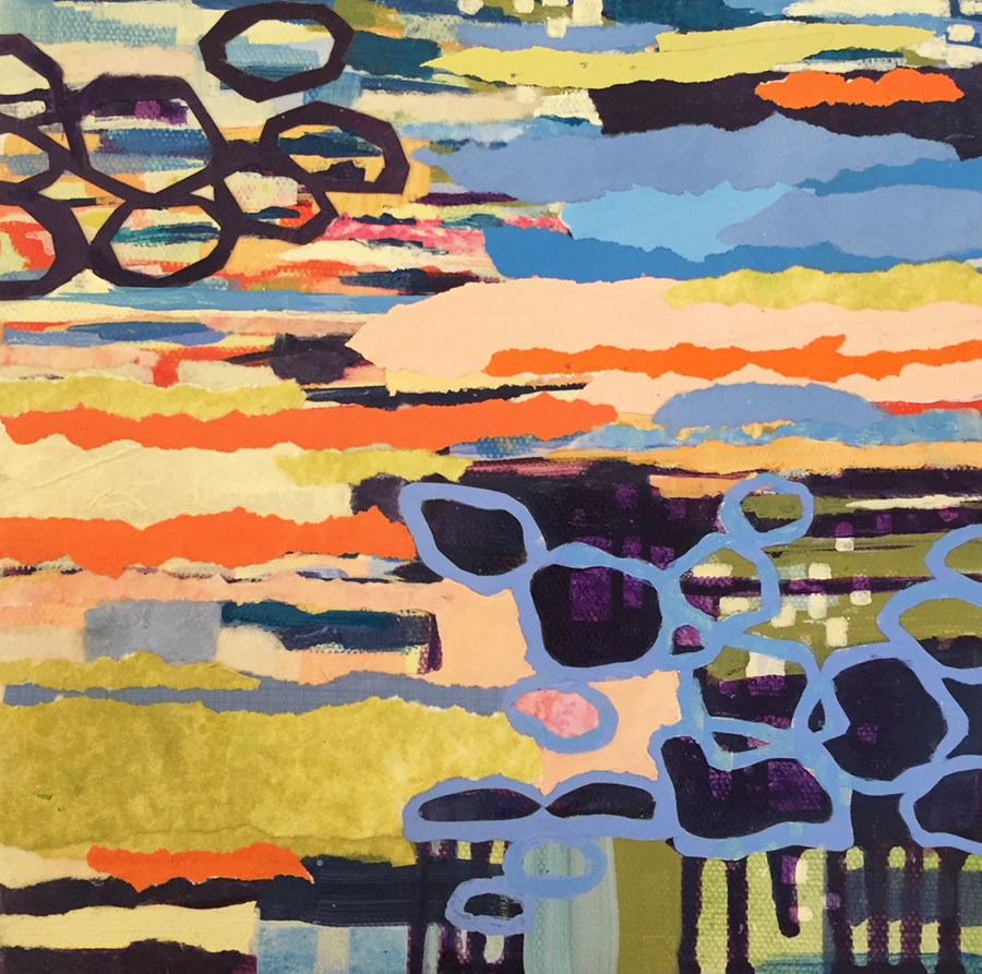 Linked Loops, Warm by Kathy Ferguson 